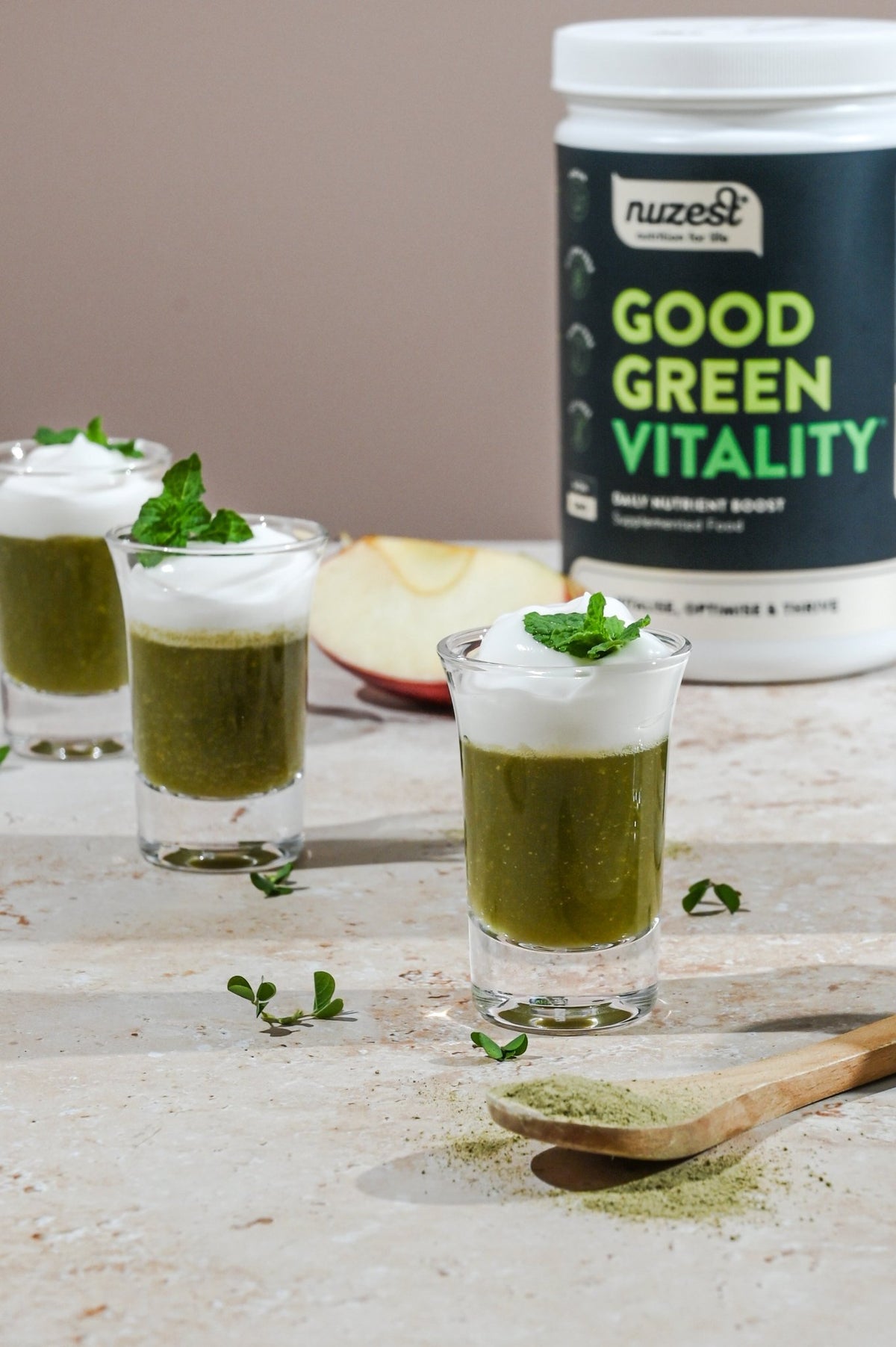 Good Green Vitality Jello Shots - Nuzest UK