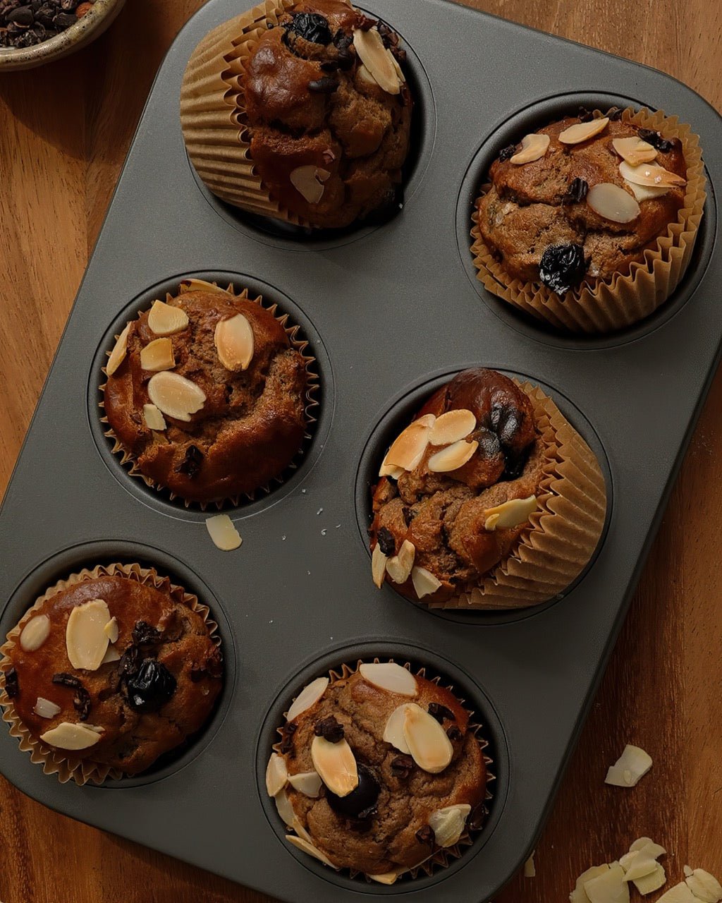 Flourless Chocolate Blueberry Muffins - Nuzest UK