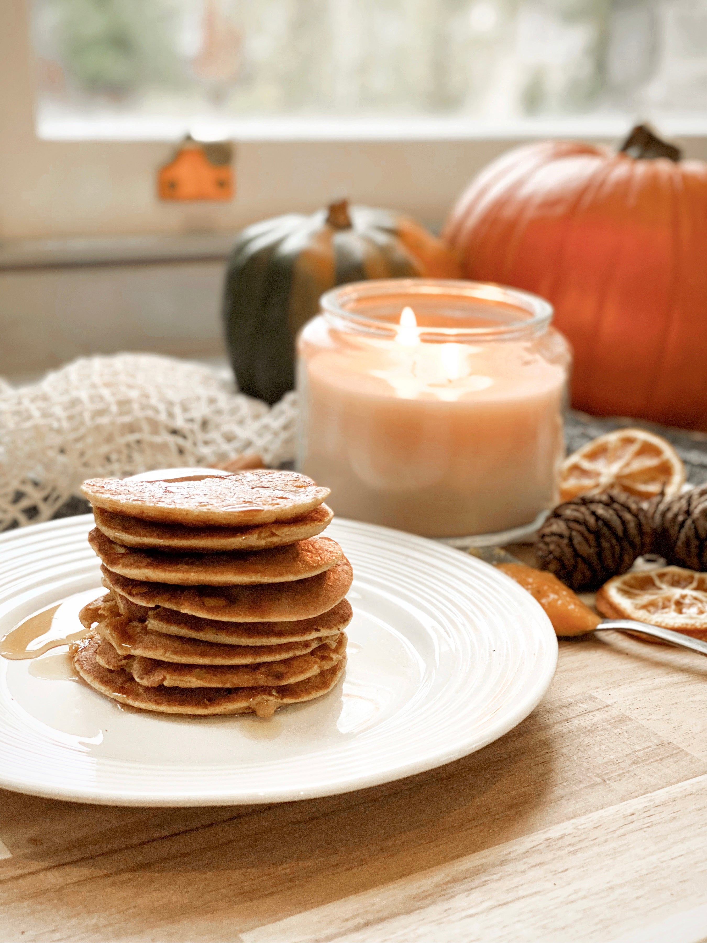 Pumpkin Chai Protein Pancakes