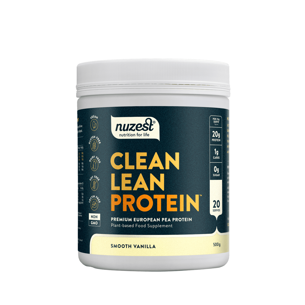 Nuzest - Clean Lean Protein - Smooth Vanilla 500g (20 Servings) 1