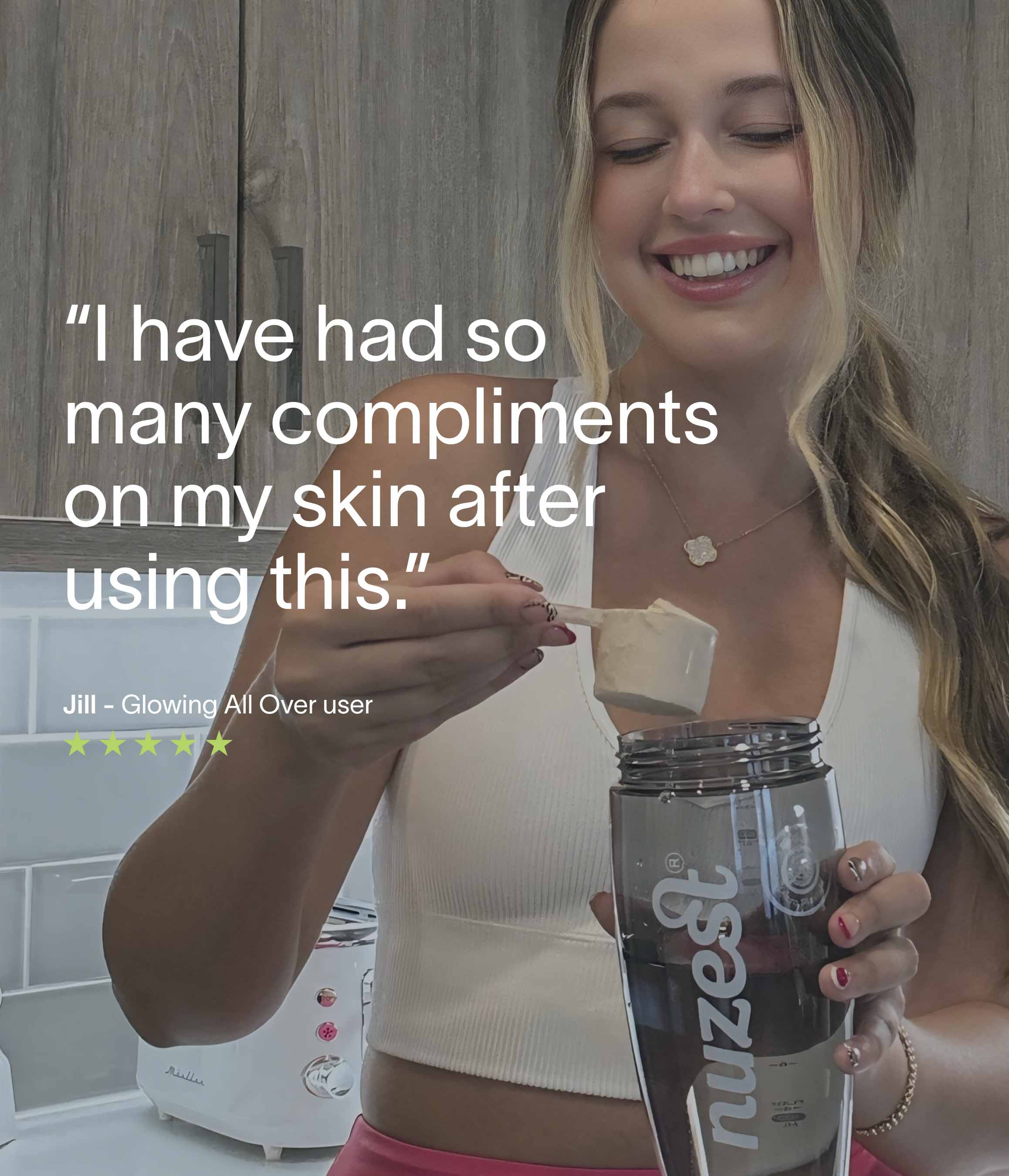 Nuzest - Glowing All Over - Strawberry 250g 5